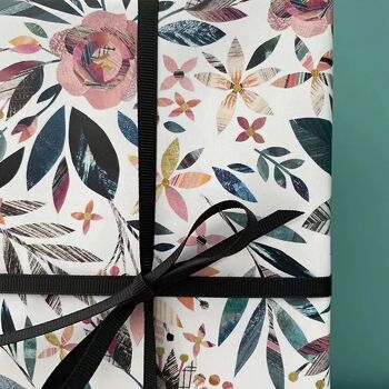 Papier Cadeau Luxe - Fleurs d'été 2