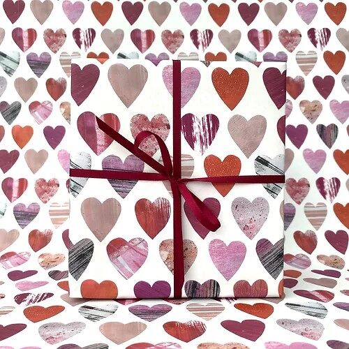 Luxury Gift Wrap - Hearts