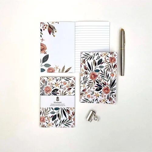 A6 Notebook - Summer Flowers Pattern