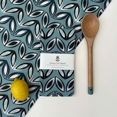 Paño de cocina Geo Leaf - Amarillo