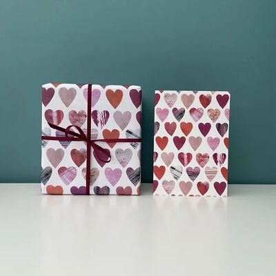 Hearts Greeting Card - Single