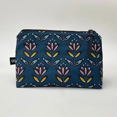 Flower Pouch - Aubergine