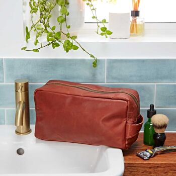 Grande trousse de toilette en cuir 2