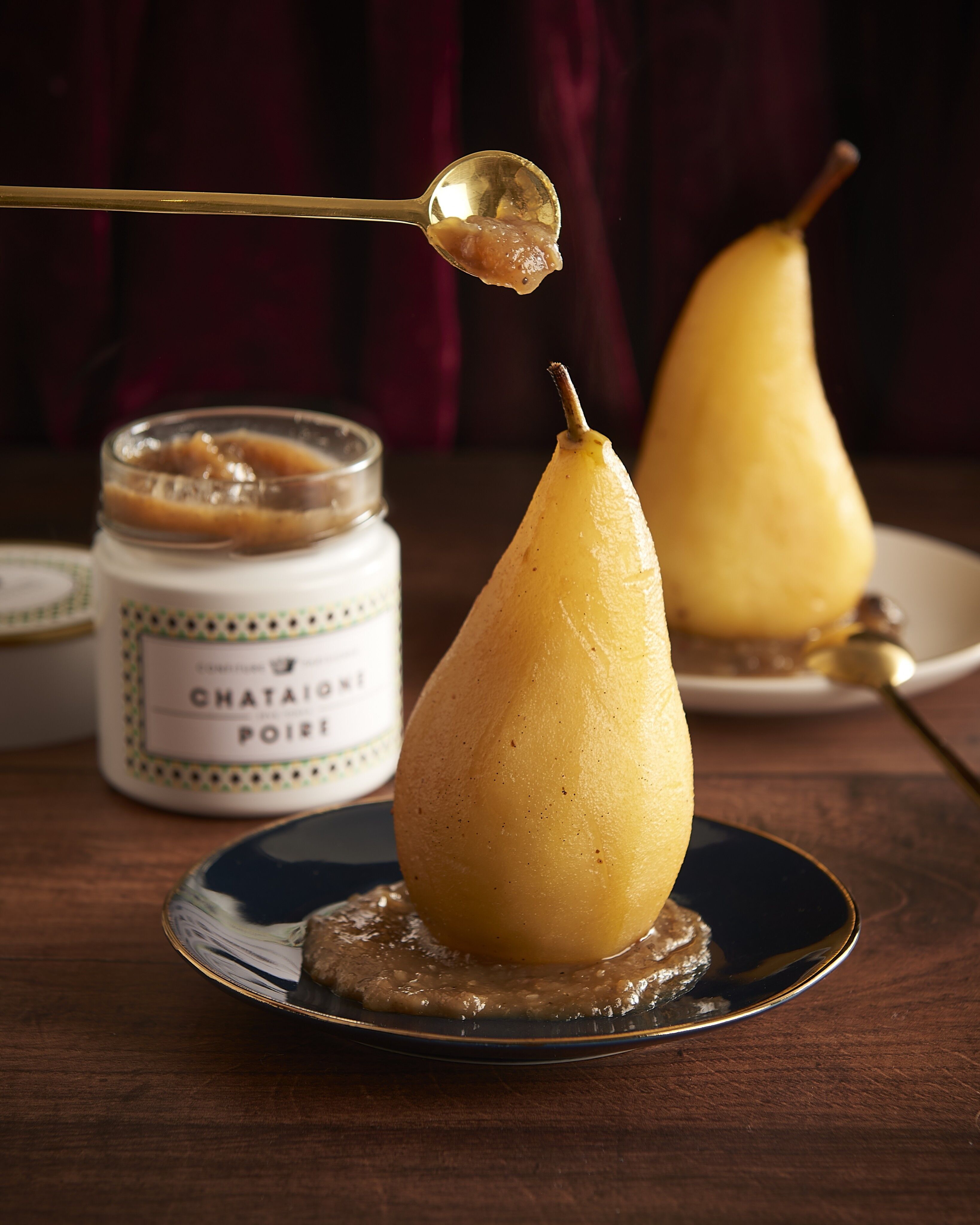 Confiture de Châtaigne poire  et fève tonka