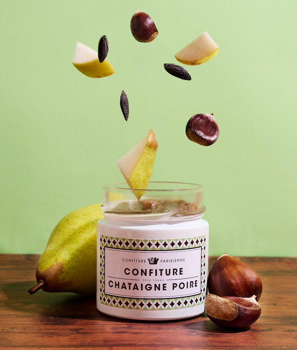 Confiture de Châtaigne poire  et fève tonka