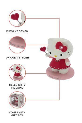 Hello Kitty "Bonne Chance" Figurine en céramique 2