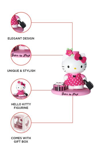 Hello Kitty "Born To Shop" Figurine en céramique 2