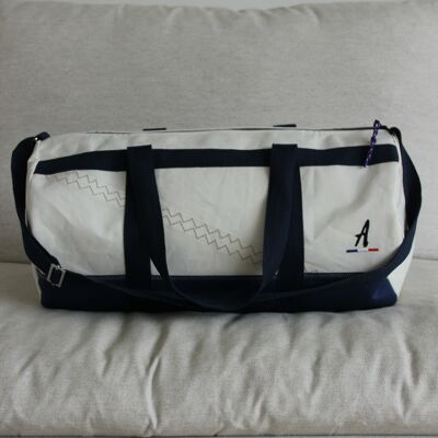 Navy blue recycled sailcloth bag