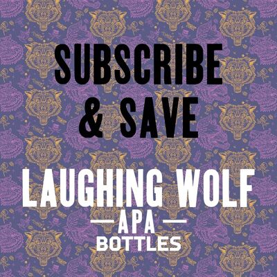 SUBSCRIBE & SAVE £10 – Laughing Wolf Bottles – American Pale Ale 4.4% ,