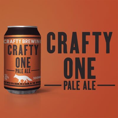 Crafty One Pale Ale in 330ml Cans 3.9% , 6 x 330ml cans
