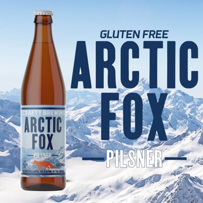 Arctic Fox – Gluten Free Pilsner 4.6% , 6 x 500ml bottles