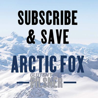 SUBSCRIBE & SAVE £10 Arctic Fox – Pilsner 4.6% ,