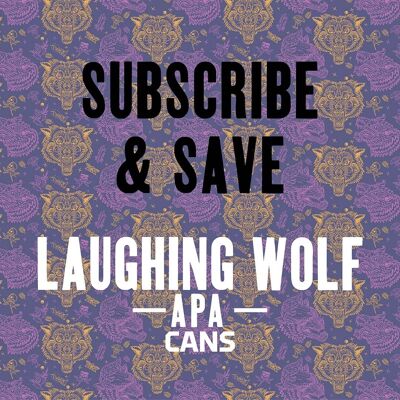 SUBSCRIBE & SAVE £10 – Laughing Wolf Can – American Pale Ale 4.4% ,