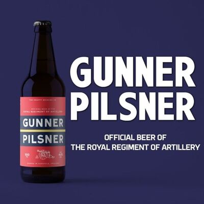 Gunner Pilsner (4.6%) , 6 x 500ml bottles