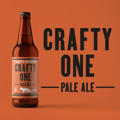 Crafty One Pale Ale in 500ml Bottles 3.9% , 48 x 500ml bottles