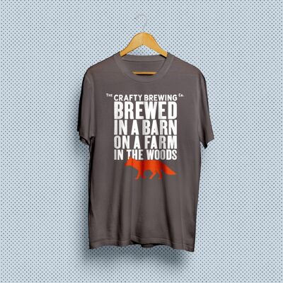 Brewed In A Barn T-Shirt – Dark Grey
