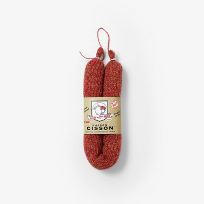 Spicy chorizo from the Basque country knitted
