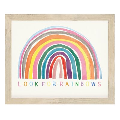 Look For Rainbows Print A3