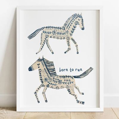 Horse Print A3