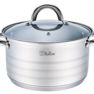 Casserole BERGAMO 2.1 L with lid 18 сm, straight shape