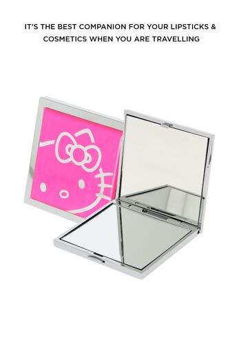 Miroir compact Hello Kitty -Rose rose 3