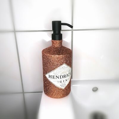 Henrdicks Gin Bottle Cobre Purpurina Dispensador de Jabón