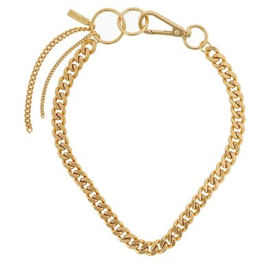 GOLD CHUNKY CHAIN HOOP LINK HALSKETTE