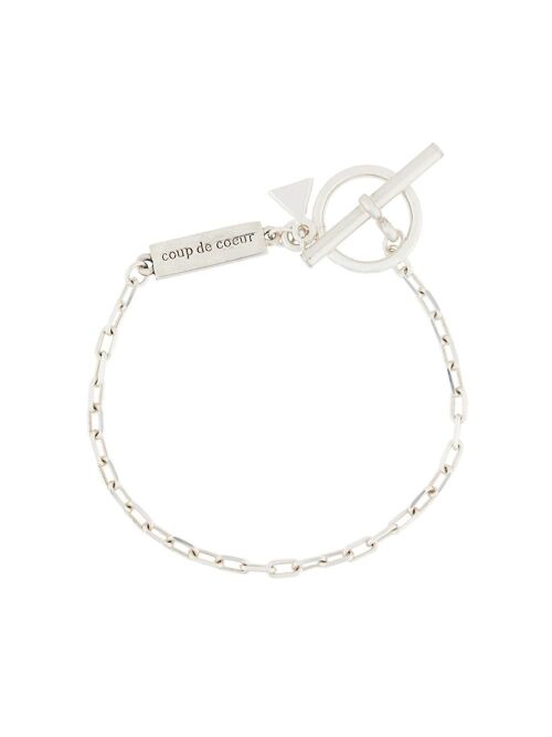 Silver t-bar bracelet