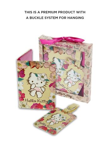 Porte-passeport Hello Kitty et étiquette de bagage, cadeaux de voyage (style vintage) 4