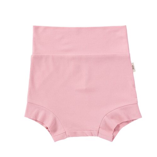 Bamboo Ribbed Shorts - Pink Floss