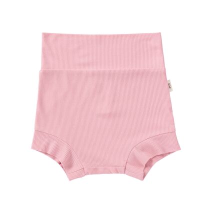 Gerippte Shorts aus Bambus - Pink Floss