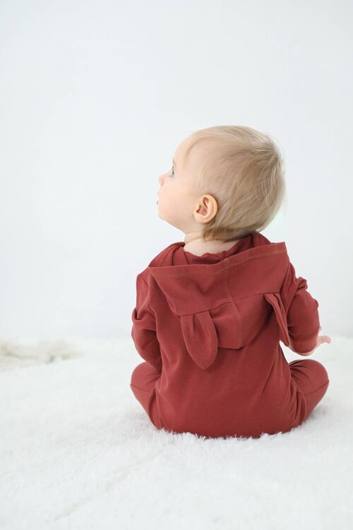 Bunny Romper Suit - Rust