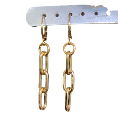 Earrings BC in gold and silver