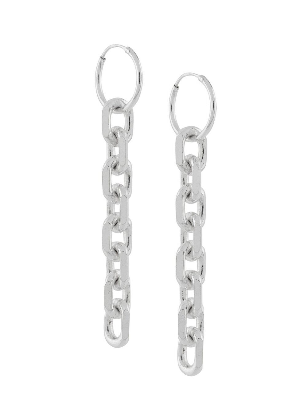 ORECCHINI CATENA GROSSA IN ARGENTO