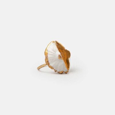 Âmes Double Celadon & Gold Ring