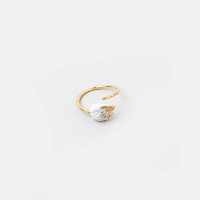 White Linen Ring