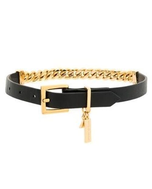Gold leather chain choker/bracelet (wear both ways)