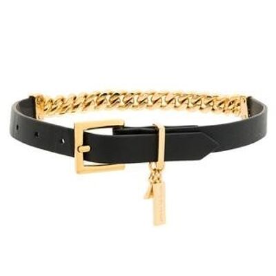 GOLD LEATHER CHAIN CHOKER / ARMBAND (BEIDE WEGE TRAGEN)