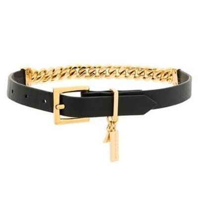 Gold leather chain choker/bracelet (wear both ways)