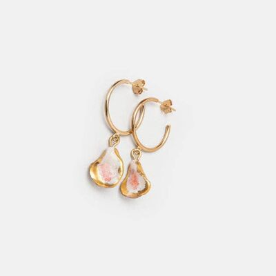 Dulcamara Pink & gold earrings