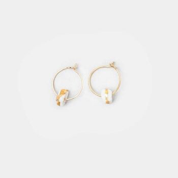 Boucles d'oreilles Sente d'Or Blanc 3