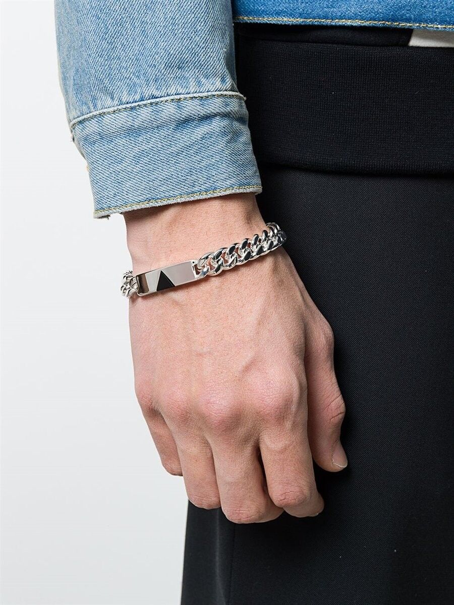 BRACCIALE/CAVIGLIERA TAG PIRAMIDE ONICE