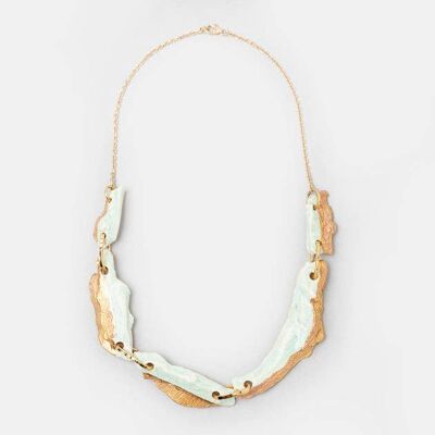 Mamma Bronze Bib Necklace