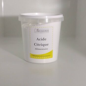 Acide Citrique alimentaire 625 g 🍋 concentré - pots réemployés 🔄 1