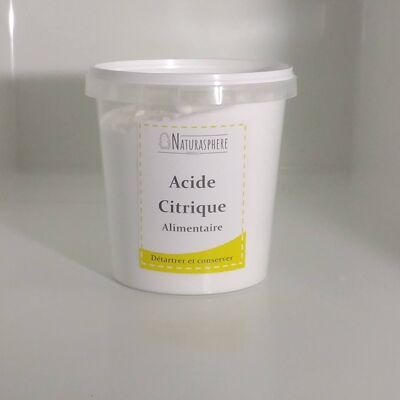 Ácido cítrico comestible 625 g 🍋 concentrado - botes reutilizados 🔄