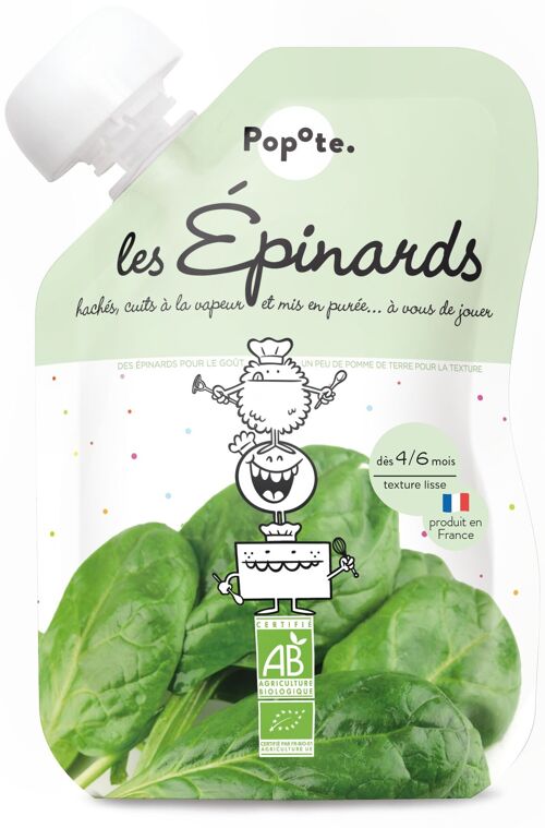 Gourde Bébé - Epinards BIO
