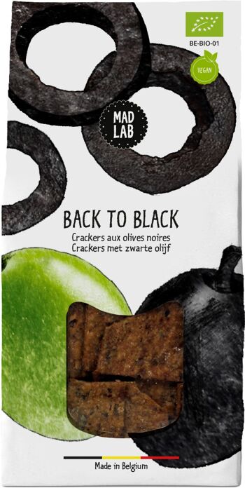 MAD LAB - BACK TO BLACK - Crackers aux olives noires