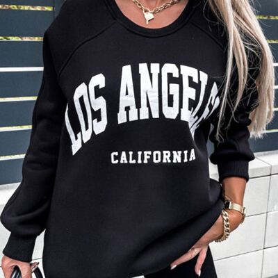 OVERSIZED VAIL-PULLOVER MIT „LA CALIFORNIA“-DRUCK