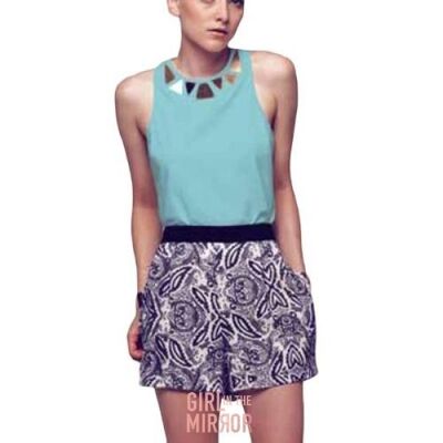 Minty Meets Munt - Crop Shell Top