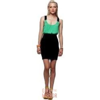 Minty Meets Munt - Jupe Scuba Body Con - Noir 1